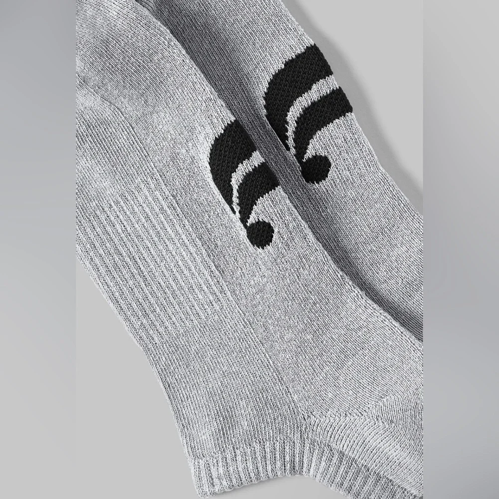 NWT, Fabletics, The Everyday Ankle Sock, Black, L/XL, Classic‎ Grey Heather,M/L